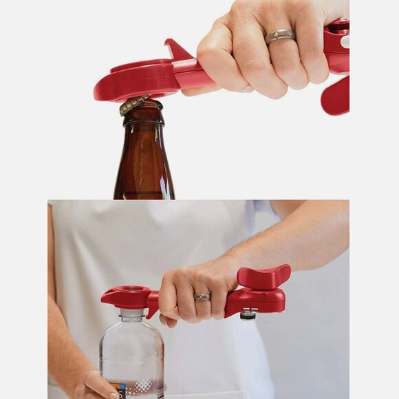 Kuhn Rikon 5-in-1 Master Auto Safety Can Opener NEW RED - Picture 5 of 7